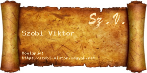 Szobi Viktor névjegykártya